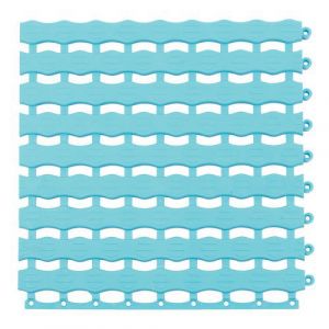 Dalle 33x33 Cm De Caillebotis Herontile Bleuclair