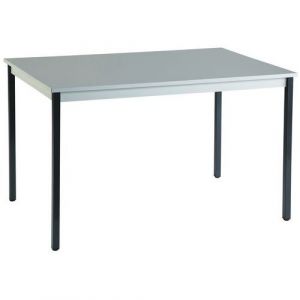 Table Universalis CarrÃ© 100x100 Plateau Gris/7016 Anthracite