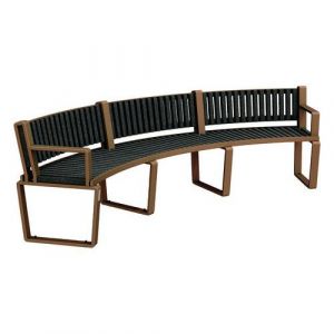 Banc Arbane Cintr&Atilde;&copy; 250 Cm Urbecosi - Ipra/alu Rouille