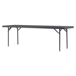 Table Pliante Xl240 - 244 X 76 Cm -gris Bleut&Atilde;&copy;