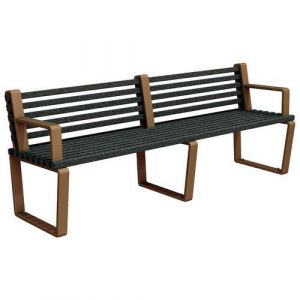 Banc Arbane Droit 220 Cm Urbecosi - Ipra/alu Rouille