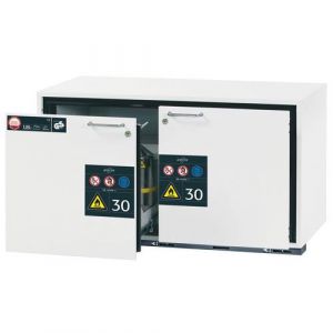 Armoire Ub30.060.110.2s Blanc-2 Tiroir 2 Caillebotis Inox