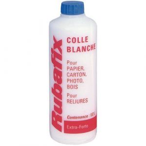 1/2 Litre Colle Blanche - Flacon De 500 Ml - Rubafix