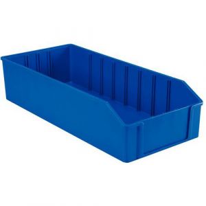 Bac Polystyrene Bleu *pk351* Avec Etiquet.+ Cache Plastique