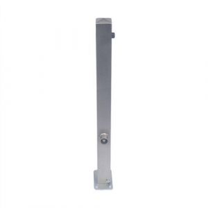 Poteau Inox Stationnaire Ã Cheviller Platine-150 X 150mm