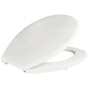 Abattant Wc Resine De Synthese 46x37cm Blanc