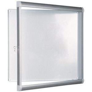 Vitrine D'affichage D'intÃ©rieur Aluminium L 98 Cmxh 113 Cm Blanc