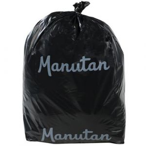 Lot De 50 Sacs-poubelle Manutan Noir 160 L