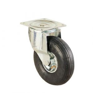 Roulette Pivotante Pneumatique Jante Tole Diam 260mm