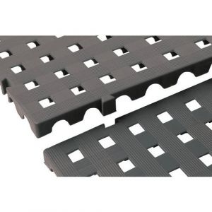 Dalle Caillebotis - Gris Fonc&Atilde;&copy; - 50 X 50 Cm