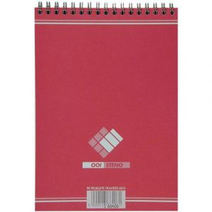 Bloc Steno A5 180p 60g Trav 21x148x08 Blanc