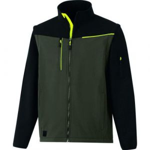 Veste Softshell 2 En 1 - Soccia Kaki-noir Taille 3xl