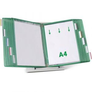 Pupitre M&Atilde;&copy;tal Tarifold - A4 - 20 Poches - Vert