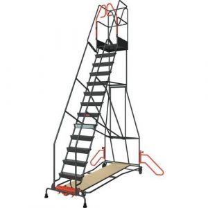 Escabeau De Rayonnage Ergonomique - 14 Marches - Fimm