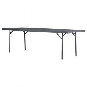 Table Pliante Xxl 240 - 240 X 91 Cm - Gris Bleut&Atilde;&copy;