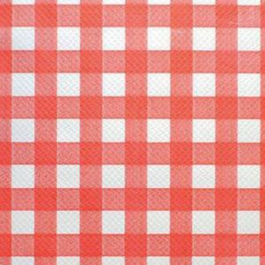 Set De Table Papier GaufrÃ© Rouge Et Blanc 50 G/mÂ²