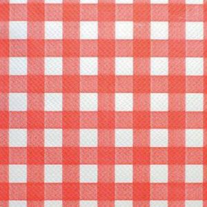 Set De Table Papier GaufrÃ© Rouge Et Blanc 50 G/mÂ²