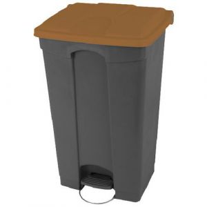 Poubelle Agroalimentaire Agroalimantaire Plastique-grise/marron-90l-probbax