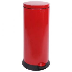 Poubelle Agroalimentaire De Cuisine Retro 30 L - Rouge
