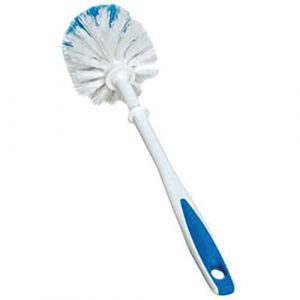 Brosse Wc En Boule Bleu Et Blanc Polypropyl&Atilde;&uml;ne Ondul&Atilde;&copy;e