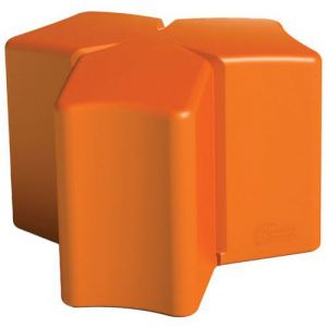 Pouf Extension MÃ©ridienne 666 Cm - Orange Signalisation Ral 2009