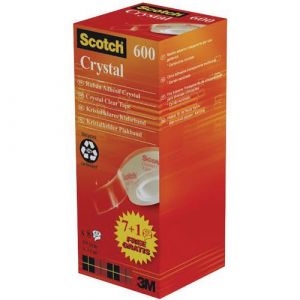 Rouleaux Scotch&Acirc;&reg; Crystal 19mm X 33m