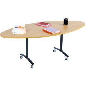 Table Pliante Axe Ovale 200x90 Cm 0051 HÃªtre/anthracite