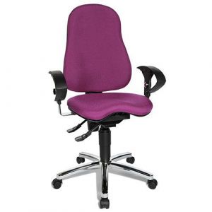 Chaise De Bureau Avec Assise Orthop&Atilde;&copy;dique Fitness Cormorant Violet