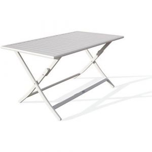 Table Jardin Pliante Marius 140x80cm Gris