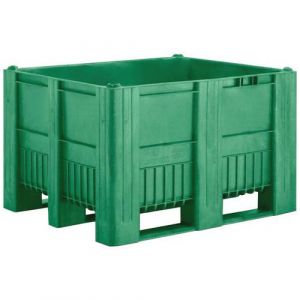 Caisse-palette Plastique Monobloc Verte
