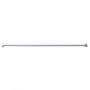 Barre De Rideau De Douche Extensible 85x215 - Blanc - Arvix