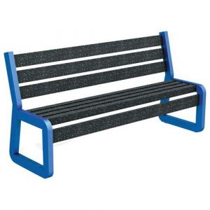 Banc Chardonnay Mat. 120 Cm Urbecol Ipra/alu Bleu 5015 Bril