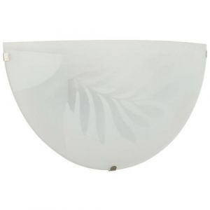 Applique Lucia Demi-lune En Verre D&Atilde;&copy;cor Blanc Corep
