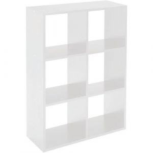Meuble De Rangement Maxicube 6 Cases Blanc