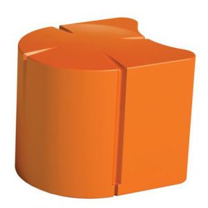 Pouf Connexio Ovale 523 Cm - Orange Signalisation Ral 2009