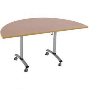 Table Pliante Axe Demi-lune 160x80cm 1677 H&Atilde;&ordf;tre/alu