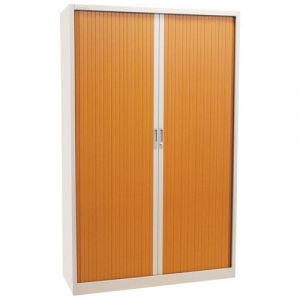 Armoire &Atilde; Rideaux Manutan 195x120x45 Cm Alu/merisier