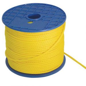 Bobine 100m Drisse Jaune Polypropylene D Iametre 6mm