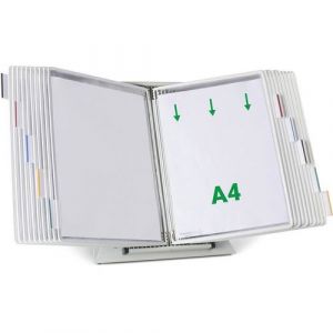 Pupitre M&Atilde;&copy;tal Tarifold - A4 - 20 Poches Pp - Blanc