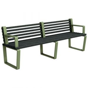 Banc Arbane Droit 220 Cm Urbecosi - Ipra/alu Salvia