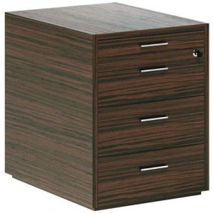 Caisson En Placage Bois 3 Tiroirs Et Tirette Plumier Eb&Atilde;&uml;ne