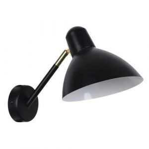 Applique M&Atilde;&copy;tal Marcel H19cm Noir Mat/laiton Corep