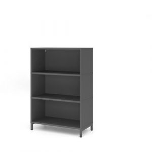 &Atilde;tag&Atilde;&uml;re Socle En Acier - 3 Niveaux- Hammerbacher - Graphite