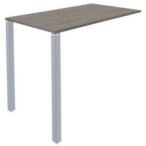 Table Lounge 2 Pieds L140 X P80 X H105 ChÃªne Gris / Alu