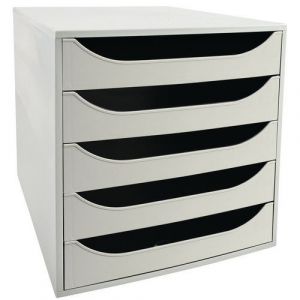 Caisson Ecobox 5 Tiroirs Office Gris