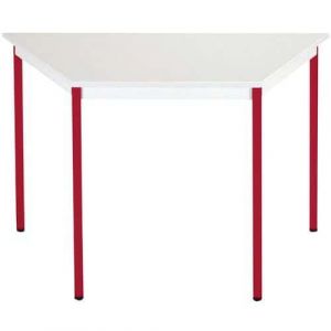 Table Universalis Trapeze 120x60x60 Plateau Gris/3000 Rouge