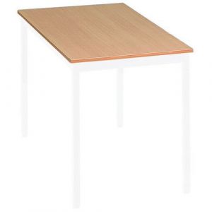 Table Polyvalente120x60 Plateau ChÃªne - Pieds Blancs