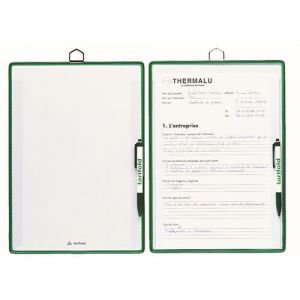 Porte-copies &Atilde; Accrocher A4 - Portrait - Vert Fluo