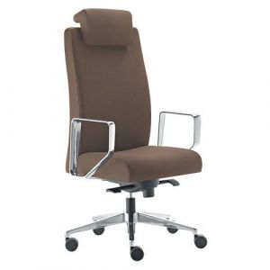 Fauteuil De Direction Bost Tissu - Marron - Sokoa