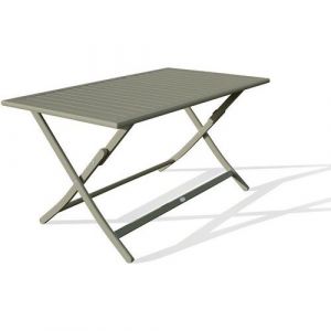 Table Jardin Pliante Marius 140x80cm Vert Kaki